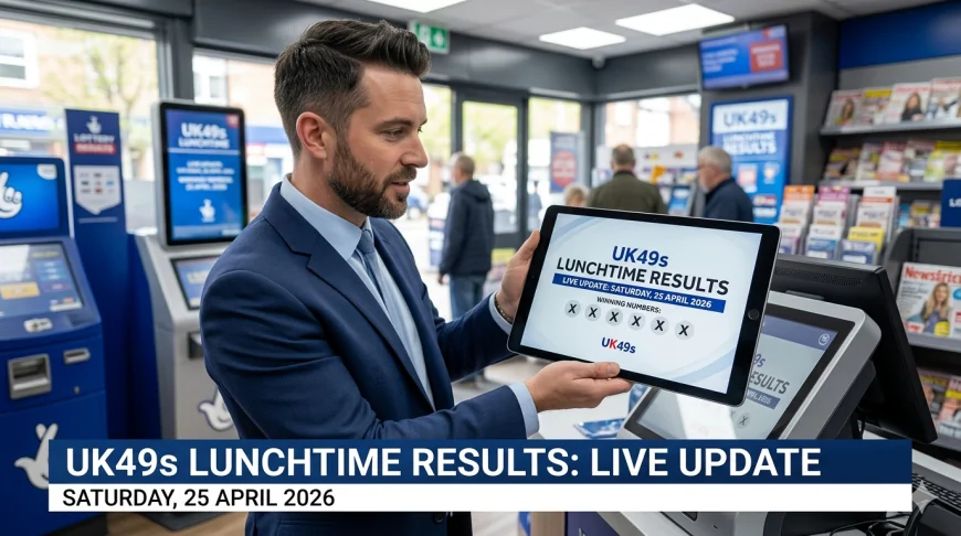 UK49s Lunchtime Results For Today – Saturday, 25 April 2026 Live Update