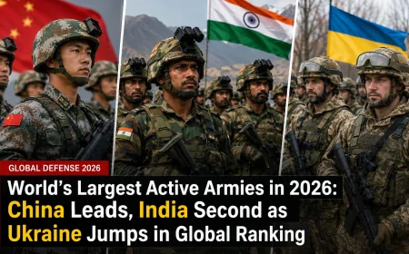 World’s Largest Active Armies in 2026: China Leads, India Second as Ukraine Jumps in Global Ranking
