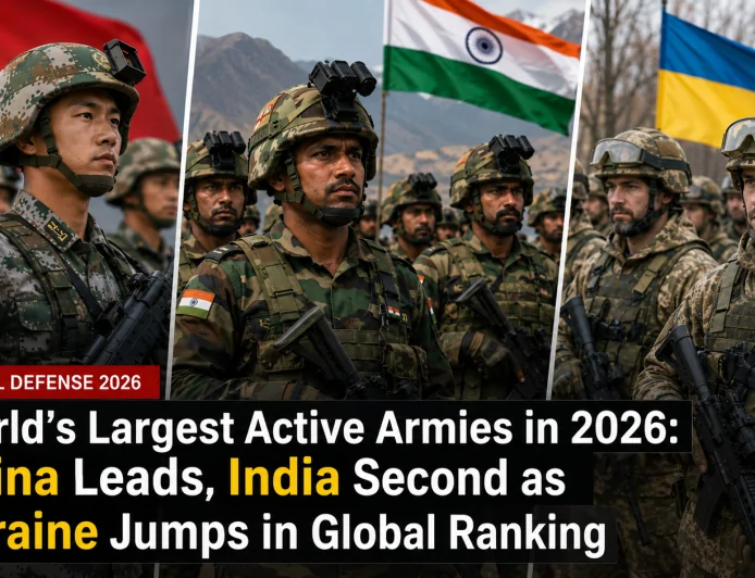 World’s Largest Active Armies in 2026: China Leads, India Second as Ukraine Jumps in Global Ranking