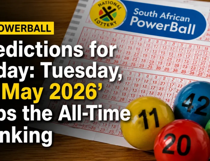 SA Powerball Predictions for Today, Tuesday, 12 May 2026