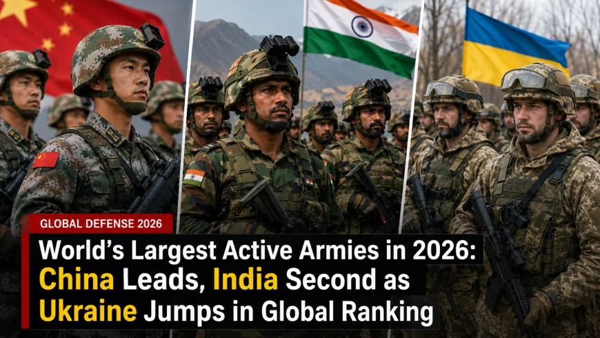 World’s Largest Active Armies in 2026: China Leads, India Second as Ukraine Jumps in Global Ranking