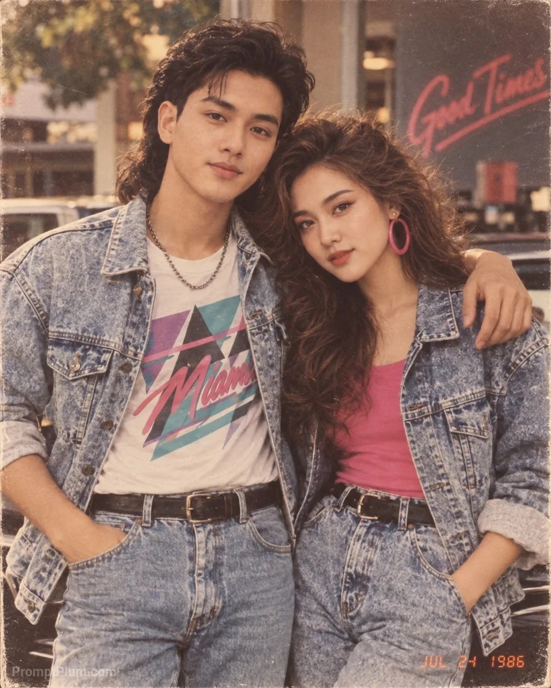 80s Vintage Couple Portrait