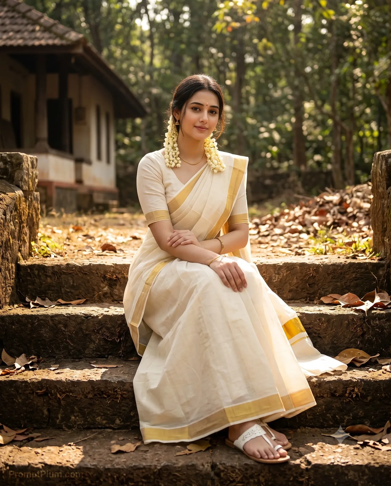 Traditional Kerala Style Saree