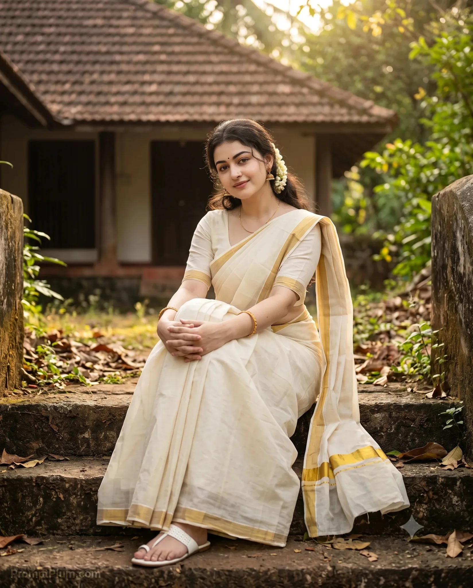 Traditional Kerala Style Saree
