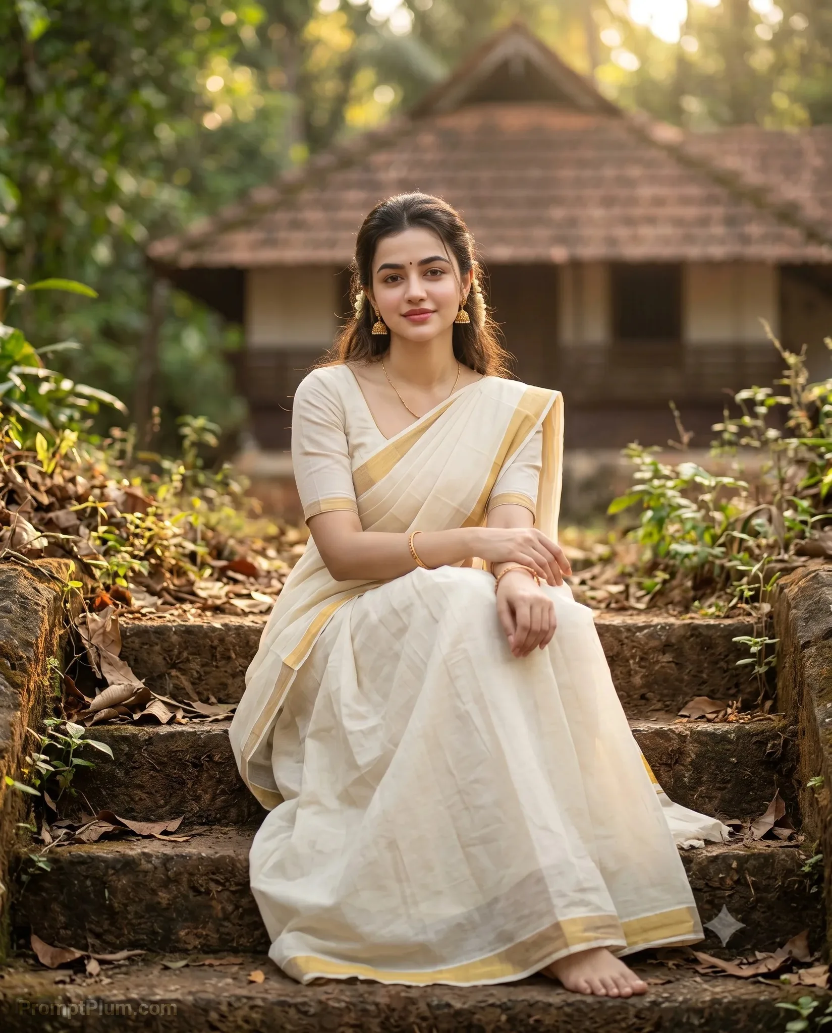 Traditional Kerala Style Saree