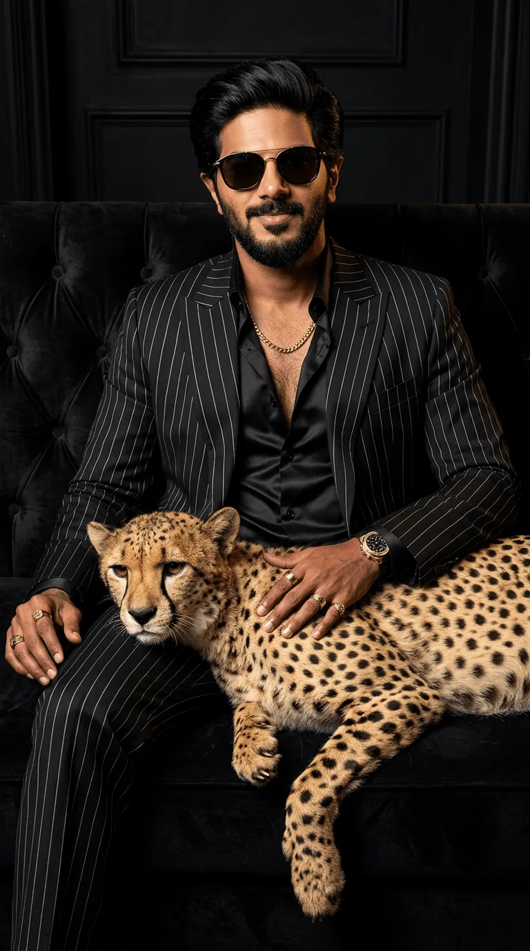 Luxury Cheetah Mafia Portrait Prompt