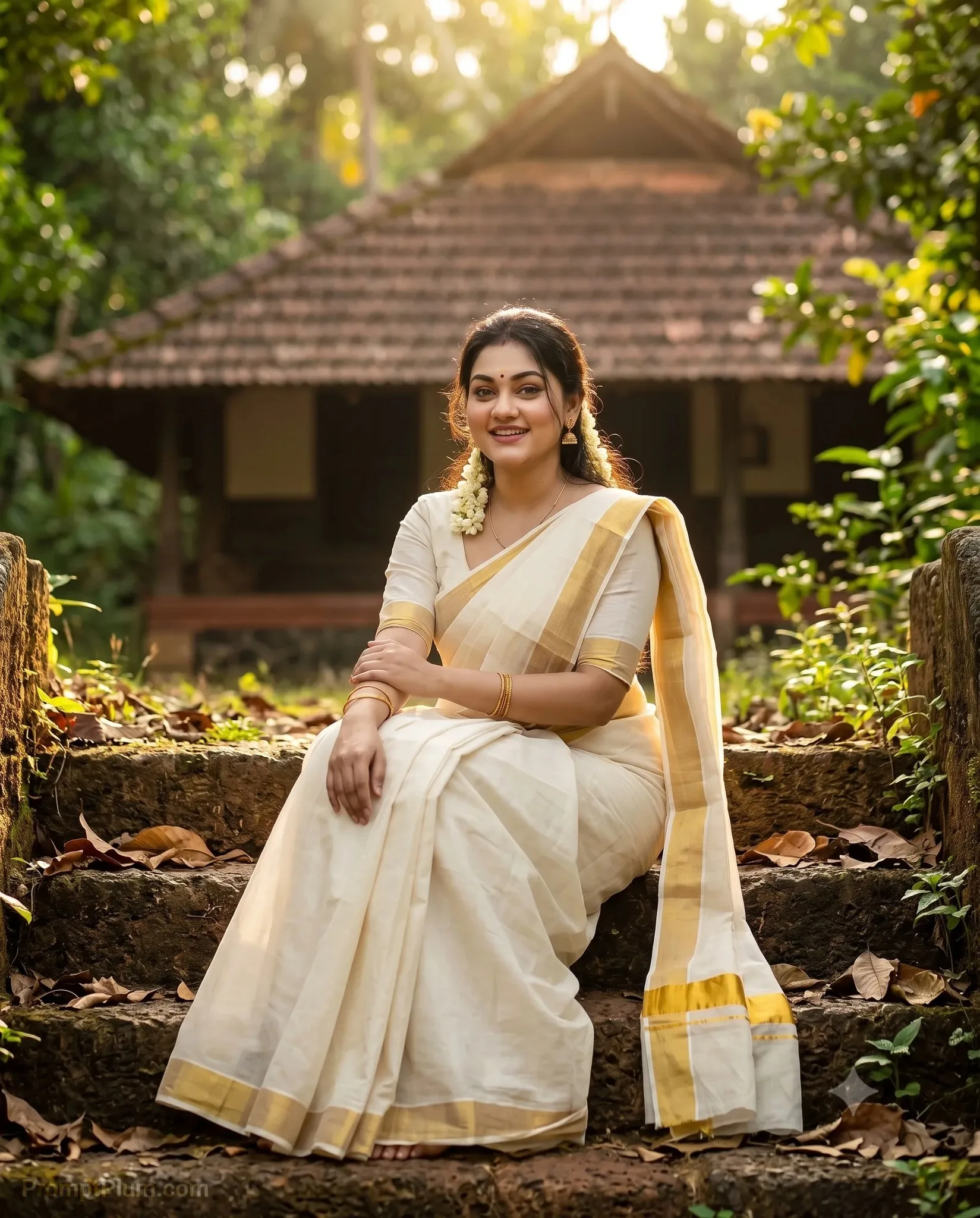 Traditional Kerala Style Saree