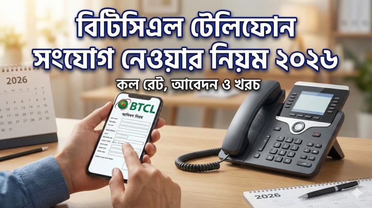 বিটিসিএল টেলিফোন সংযোগ নেওয়ার নিয়ম ২০২৬ | কল রেট, আবেদন ও খরচ সম্পর্কে সম্পূর্ণ তথ্য